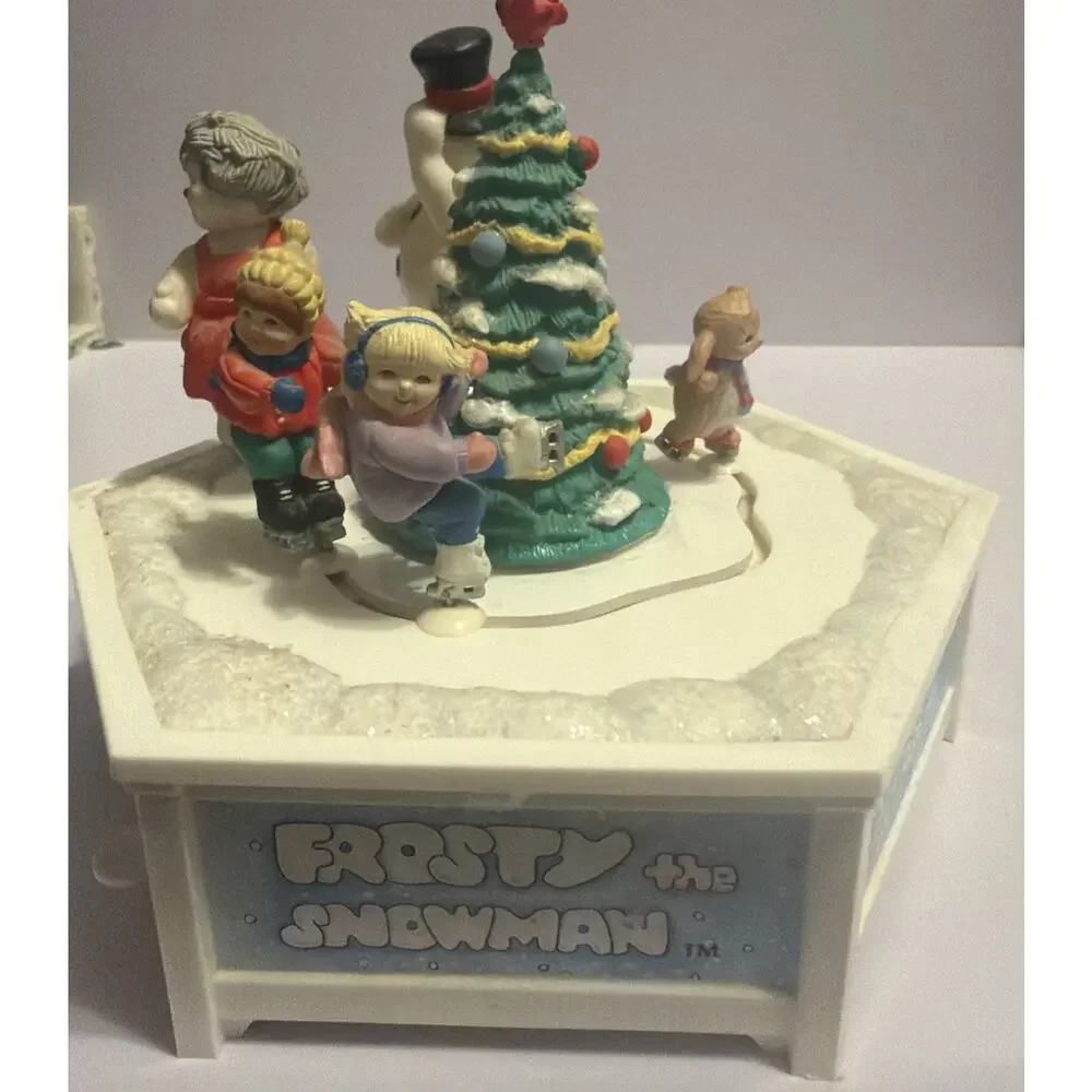 Vintage 1992 ENESCO Frosty The Snowman, And Friends Music Christmas Decoration